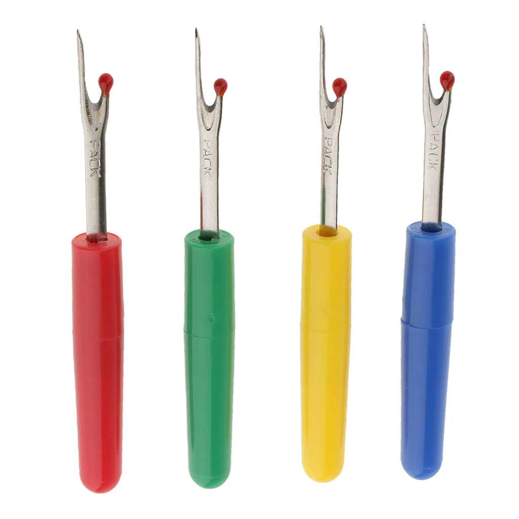 New Hot Sale 4 Pieces Seam Ripper Craft Thread Cutter Stitch Unpicker for DIY Sewing Tool Crafts Clothes Garment Accessories