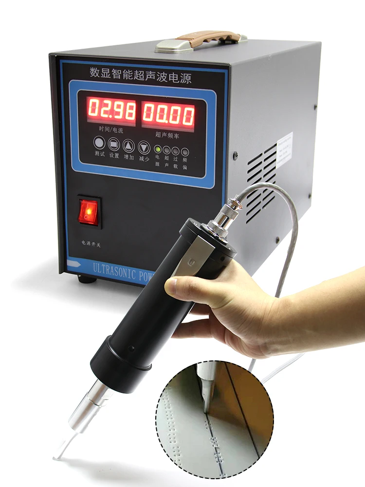 1200W 28kHz Ultrasonic Welding Machine  with Straight/Gun Type Handle Plastic Industrial use Equipment continuous 24-hour work