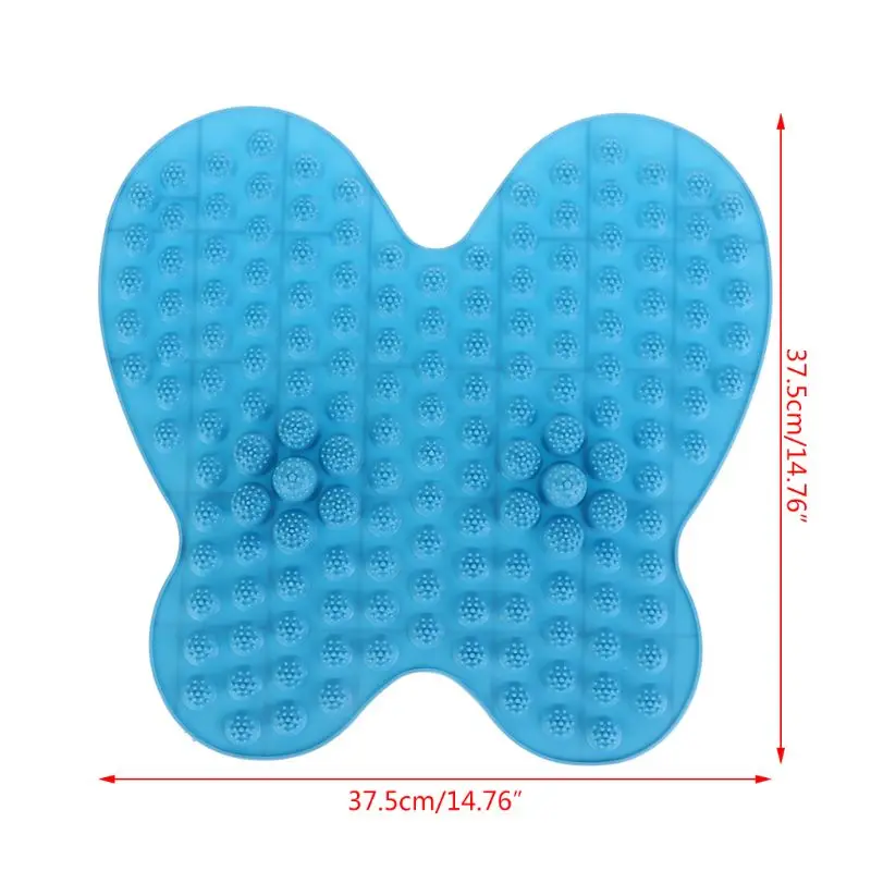 Reflexology Foot Acupressure Massage Mat Pain Relief Feet Walk for Butterfly Massager Plate