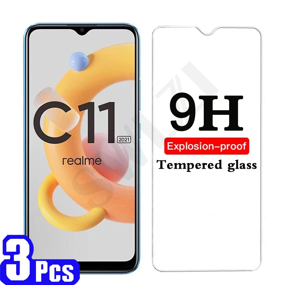 

3/5Pcs Protective Film for Realme C11 2021 Tempered Glass C1 C2 C2S C3 C3i C20 C20A C12 C15 C17 C21 C25 Phone Screen Protector