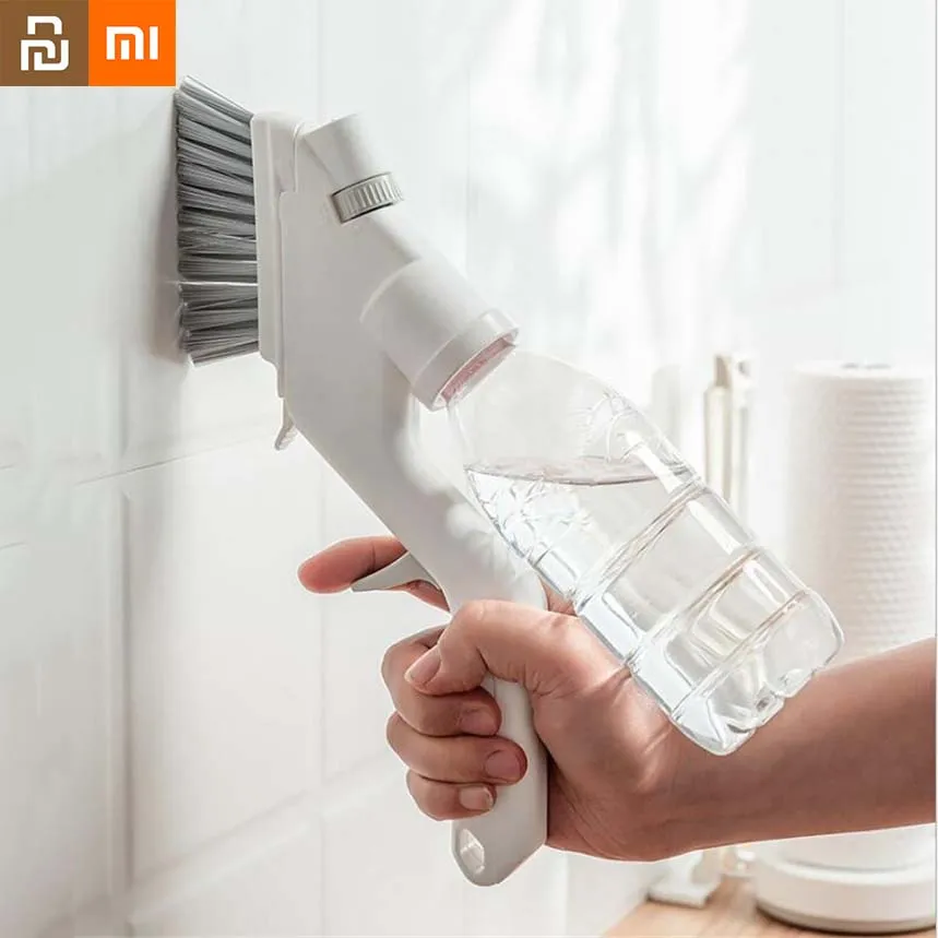 Xiaomi Multifunctional Press Water Spray Cleaning Brush Set Gap Brush Sponge Wiper Wiper Cleaning Artifact Household Tool Youpin