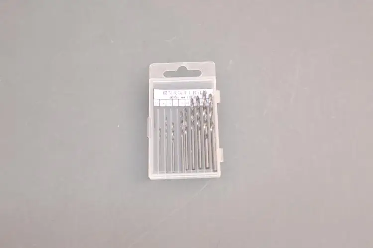 Trumpeter A90017 0.8-3.0mm Hand Drill & 10pcs Twist Drill Bits Rotary Tools