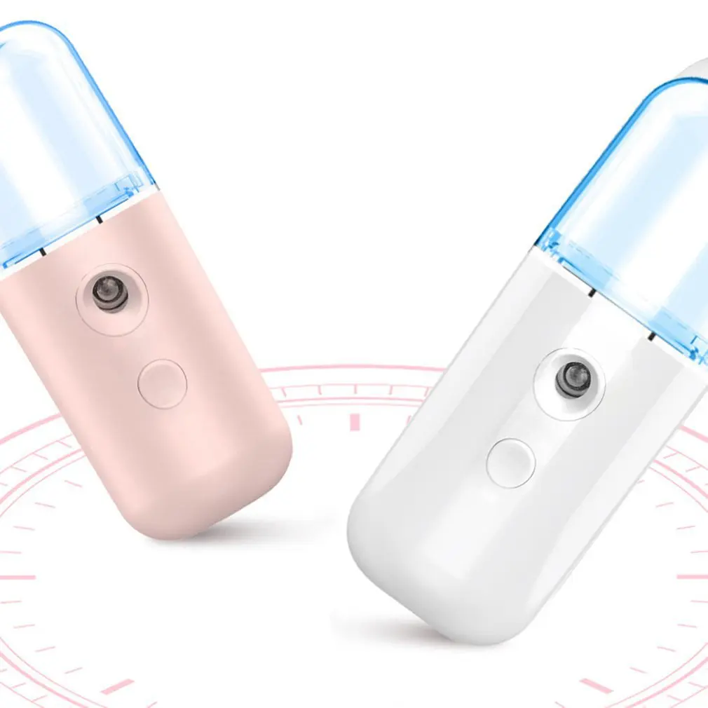 Nano Spray Water Replenisher Hydration Instrument Portable Rechargeable Facial Steamer Moisturizing Humidifier Skin Care Tools