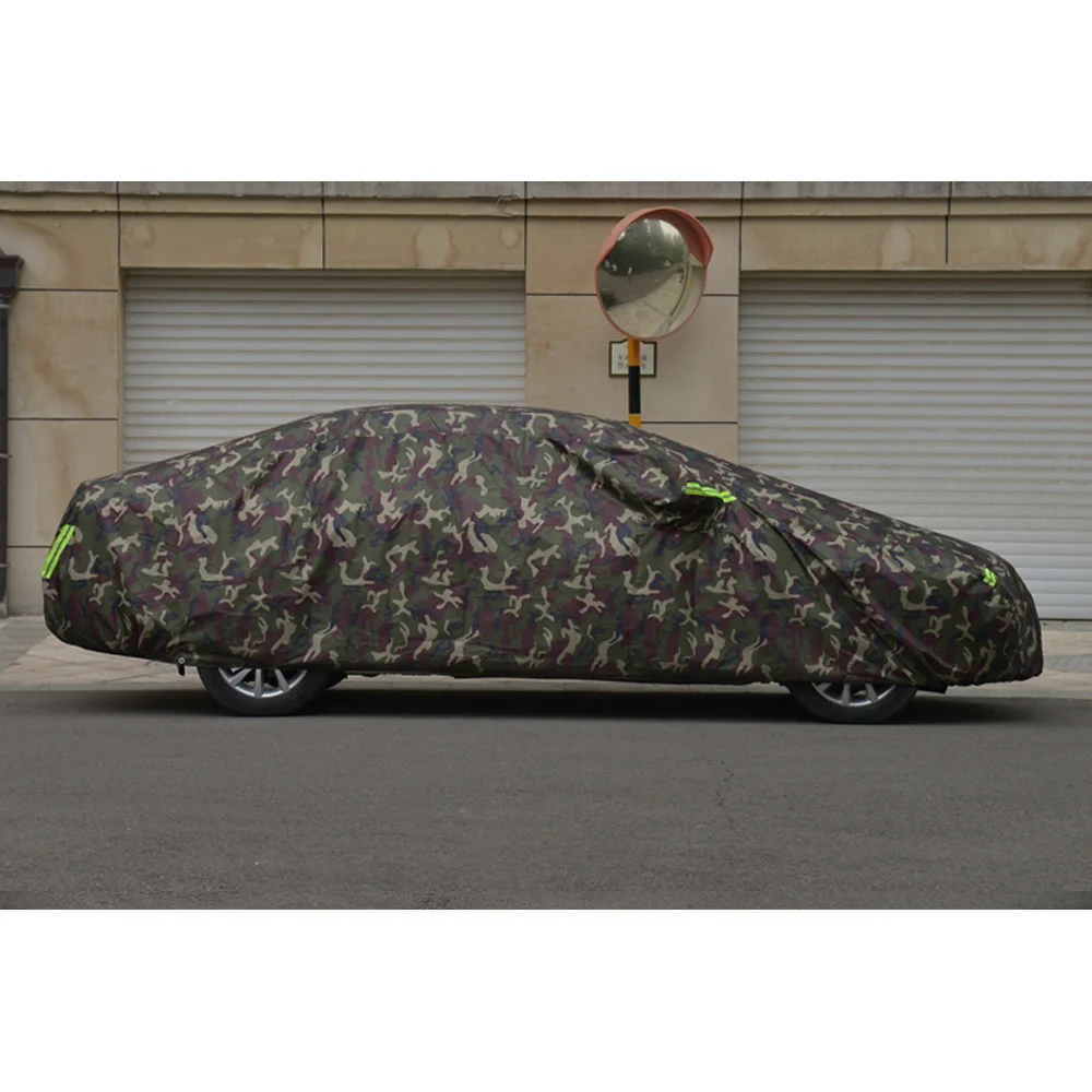 Oxford Cloth Winter Full Car Covers Outdoor Waterproof Sun Rain Snow Protection UV Car Umbrella Camouflage Universal SUV Sedan