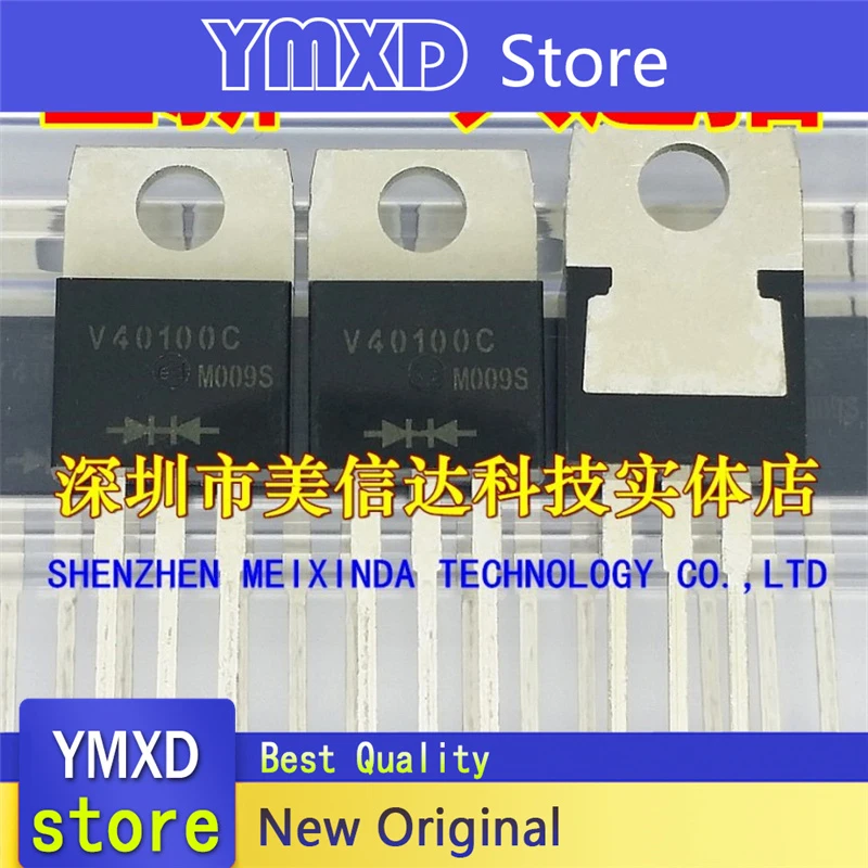 Diodo Schottky TO-220, nuevo y Original, V40100C, directo, 10 unids/lote