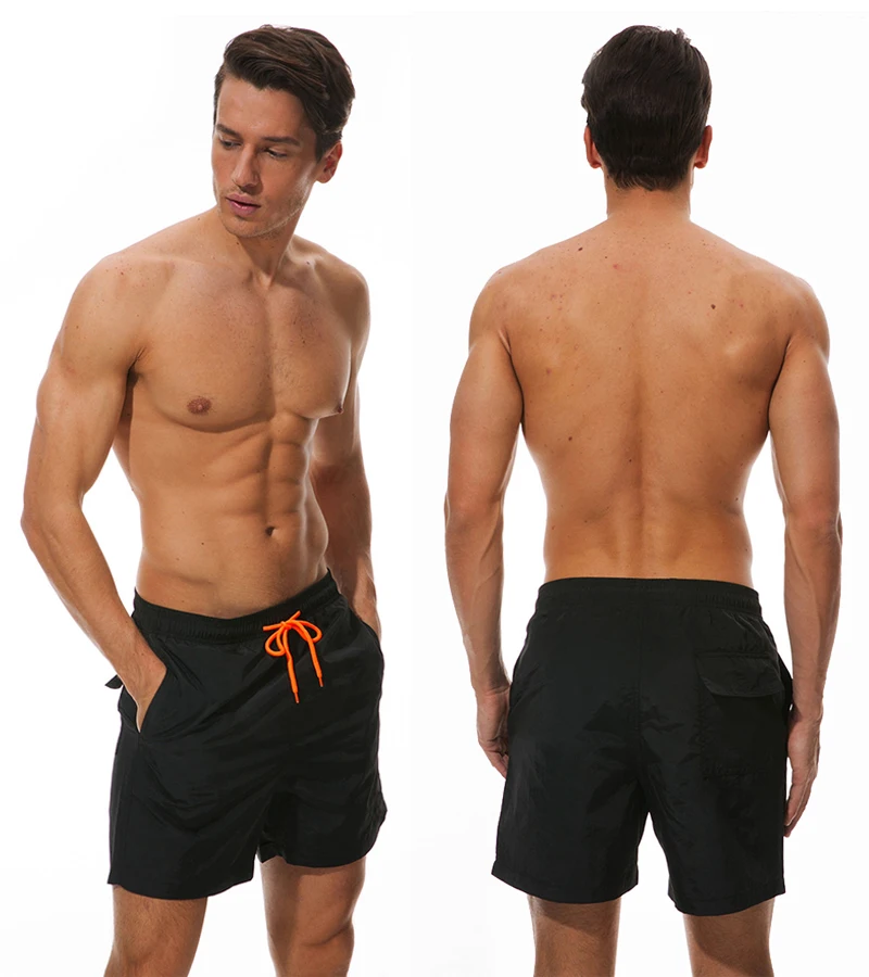 Datifer New Arrival Swimming Shorts Men Solid Color Nylon Breathable Mesh Liner Sports Plus Size Bermudas Masculina Swimsuits