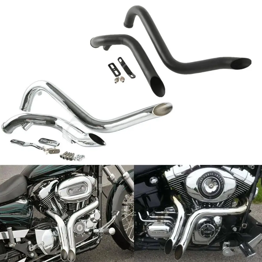 

Мотоциклетные 1,75 дюйма, выхлопные трубы для Harley Sportster 883 1200, индивидуальное управление надписью 1986-2013, Touring Softail Dyna Fat Bob