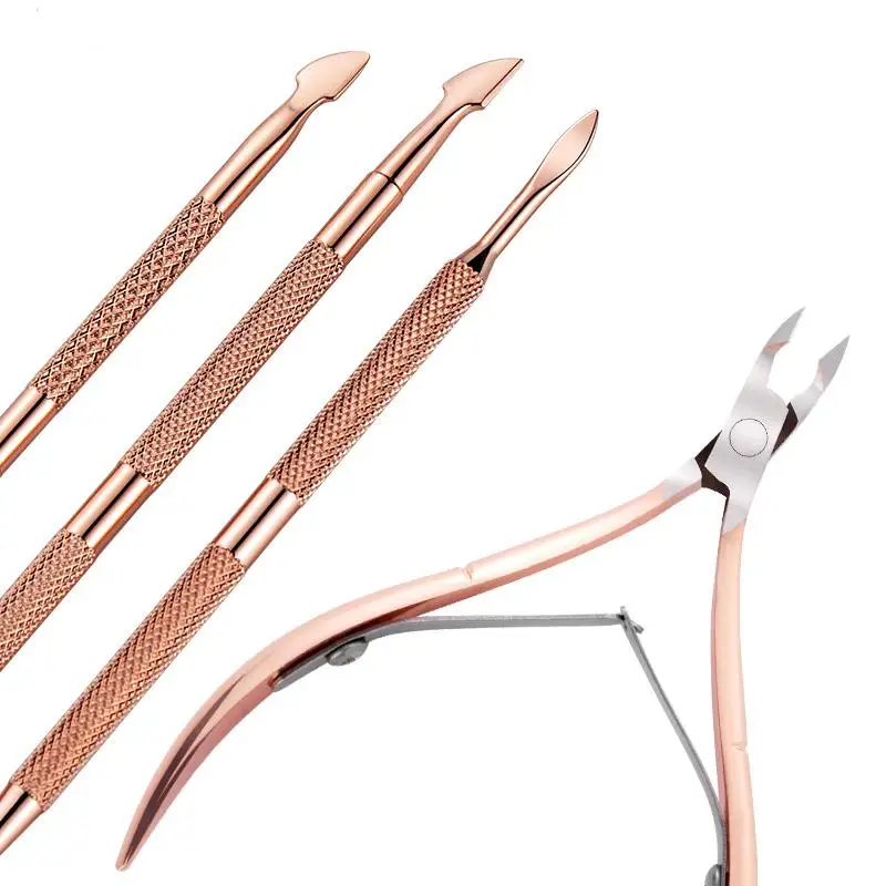 กรรไกรตัดเล็บแบบพกพาสแตนเลสตะไบเล็บแหนบกรรไกรชุดกรรไกรมืออาชีพพร้อมกล่องชุดตัดแต่งเล็บ