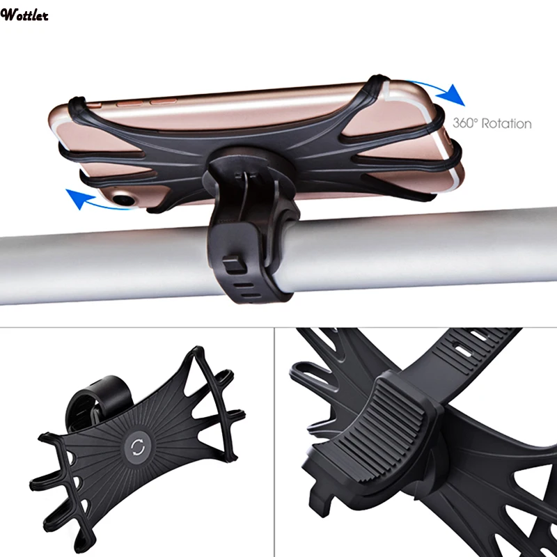 For xiaomi Phone Holder 360 Rotation Rotary Handlebar Phone Rack Bracket For Motorcycle Bike Electric Scooter For 4-6 inch Phone