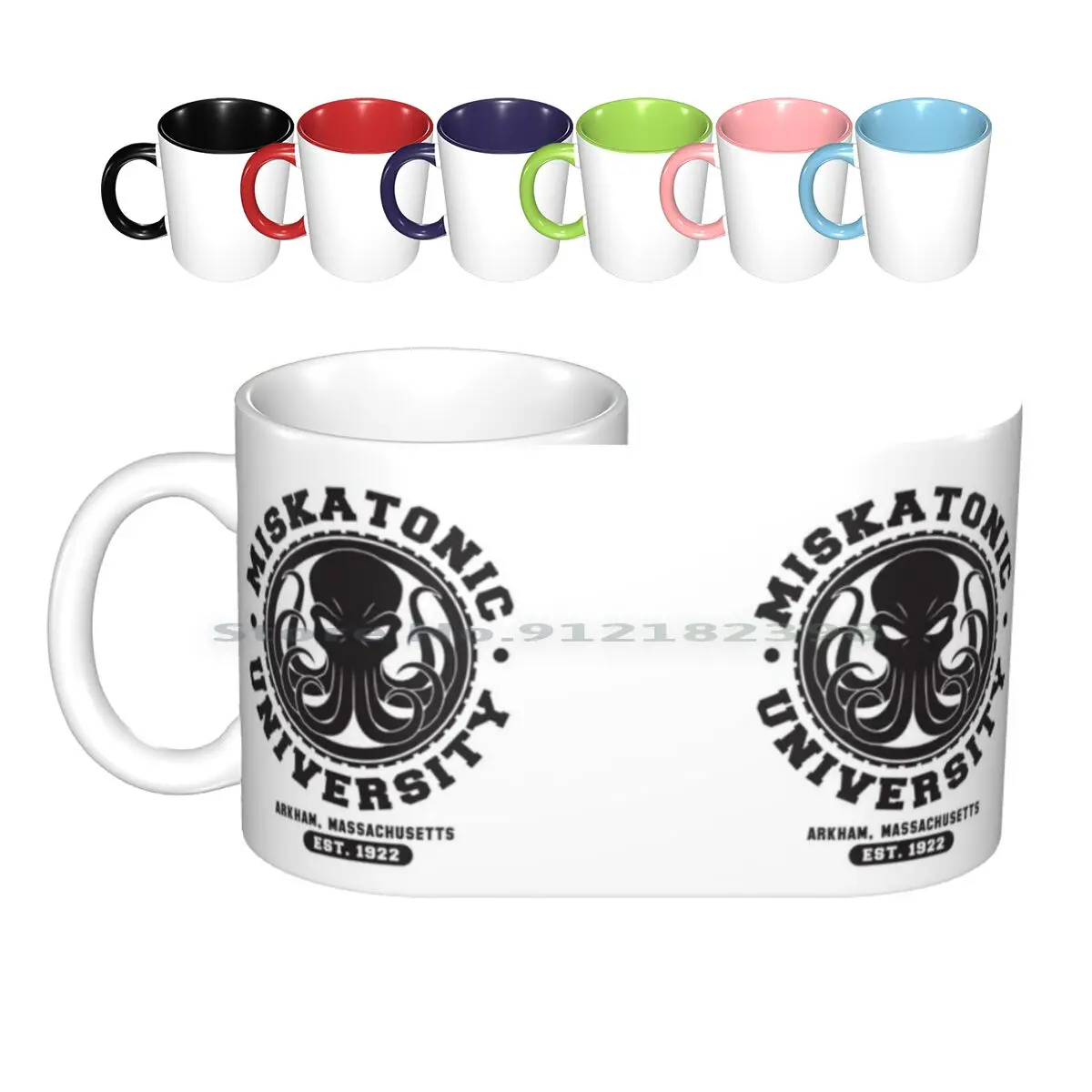 Miskatonic University Ceramic Mugs Coffee Cups Milk Tea Mug Miskatonic University Athletic Department H P Cthulhu Elder God