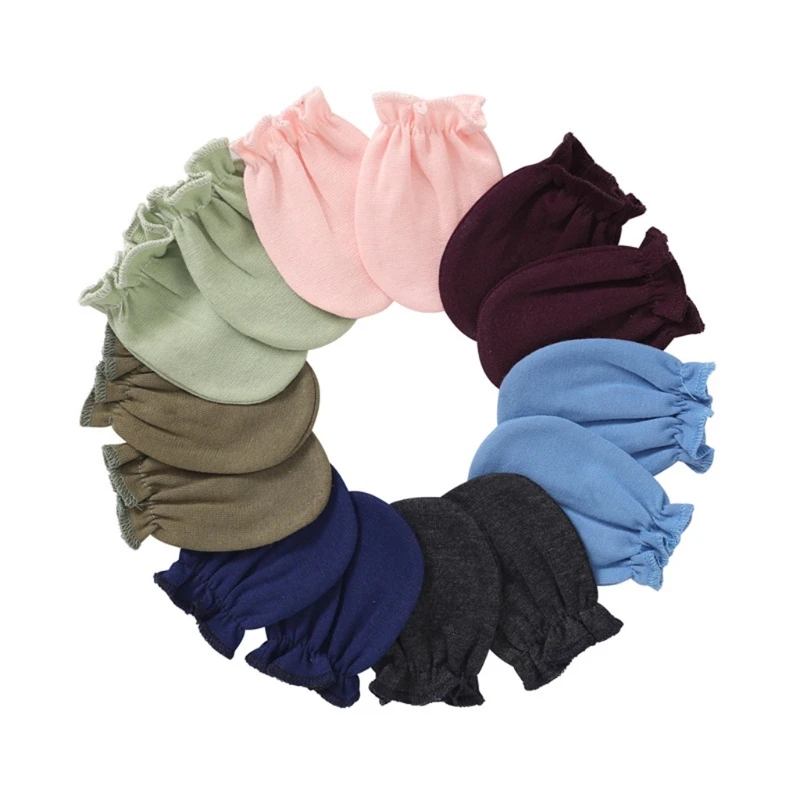 Guantes suaves de algodón para bebé, conjunto de manoplas antiarañazos para recién nacido, sombrero y cubierta para los pies, gorro cálido para bebé, gorros, calcetines, regalo para Baby Shower