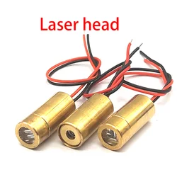 Tête laser en cuivre rouge, technologie de diode croisée laser, 650nm, 9mm, 3V, 50mW