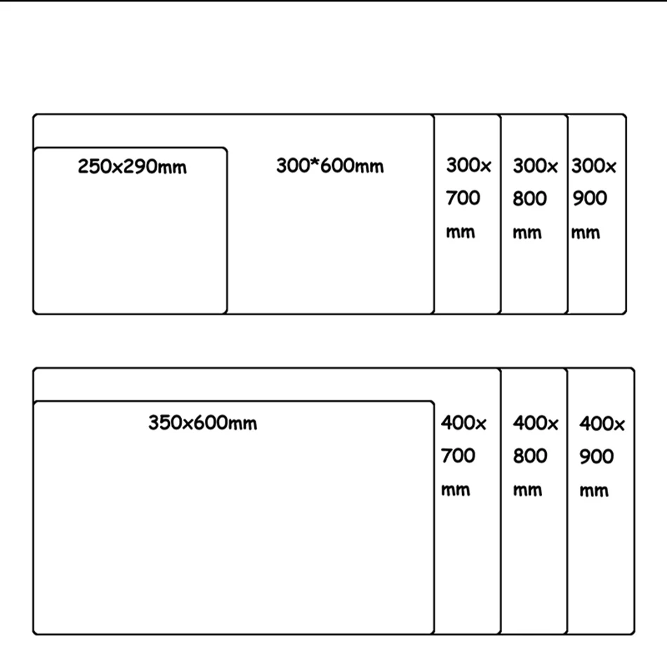 MRGLZY 베스트 셀러 대형 마우스 패드 데스크 매트 컴퓨터 패드 400X800 게임 액세서리 400X900MM 게임 마우스 패드