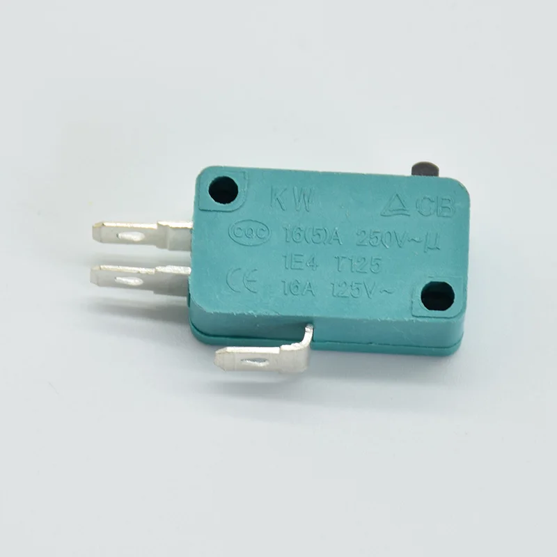 2pcs Micro Limit Switches 16A 250V 125V NO+NC+COM  3 Pins SPDT Micro Switch 28mm 52mm Arc Roller Lever Touch Switch green