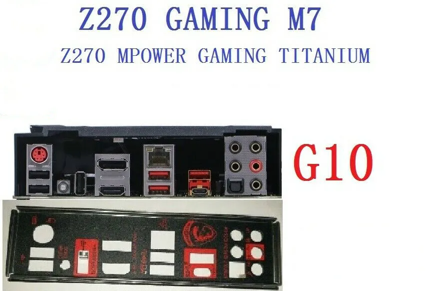 I/O IO SHIELD backplate for MSI Z270 GAMING M7/Z270 MPOWER GAMING TITANIUM