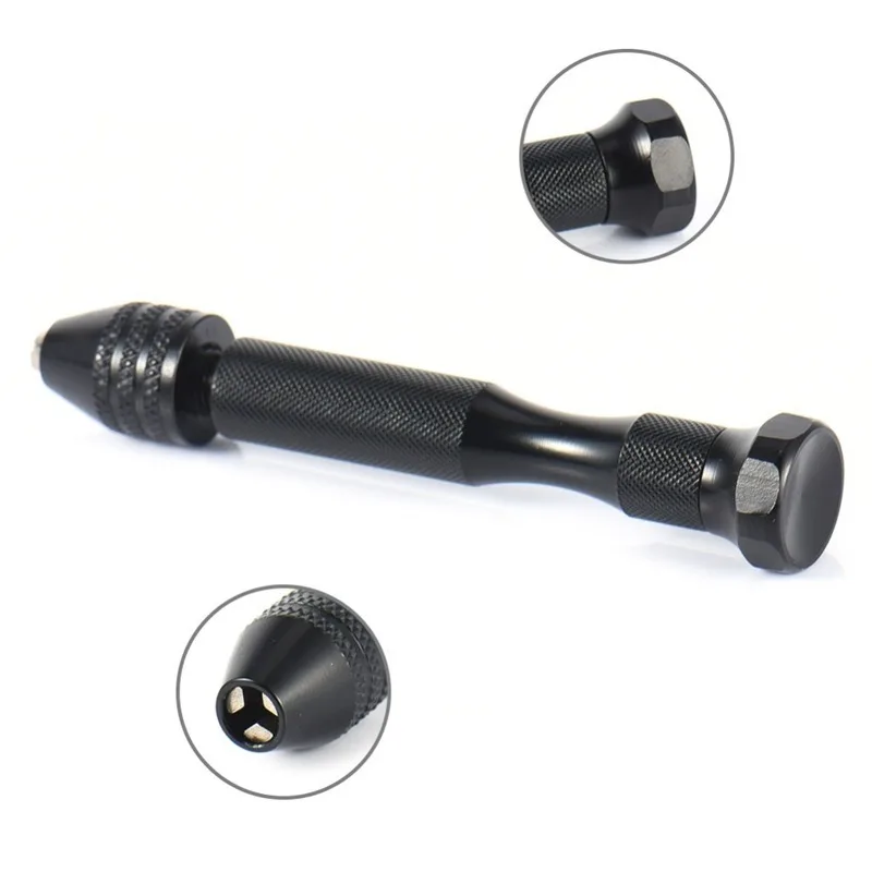 Ręcznie robiona biżuteria ręcznie otwór zawleczki wiertarka jubilerzy wiertła wiertła rozwiertak Chuck Clamp 0.3-3.4mm Mini wiertarka ręczna dla modelu rzeźba