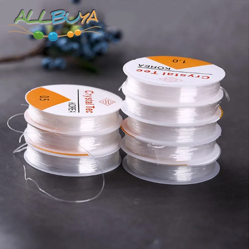 3Roll Plastic Crystal Stretch Cords Elastic Line for DIY Handmade Jewelry Making Supply Wire String Jewelry Thread String Thread