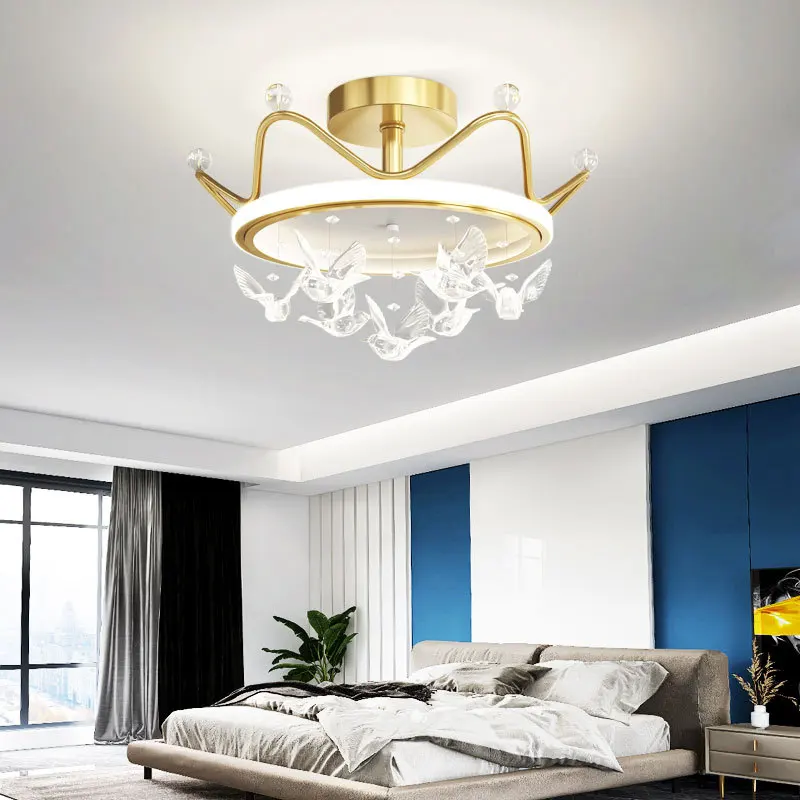 

Crystal LED Chandeliers Lamps For Living Room Bedroom Child room Indoor Lighting lights Fixtures dimmable AC110 220VLutres Dero