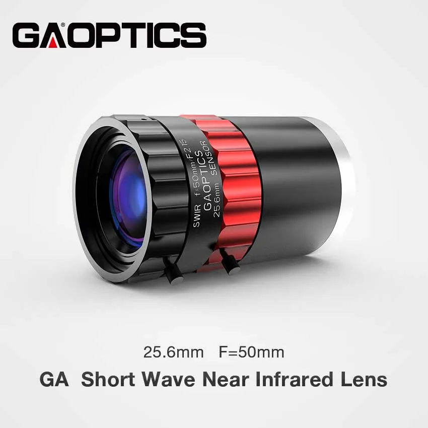 25.6mm Format 50mm Short-Wave Near-Infrared SWIR Lens