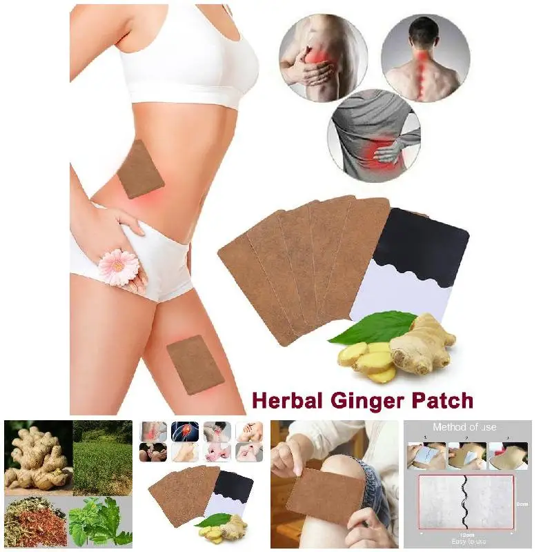 Keep Warm Compress Cervical Vertebra Herbal Ginger Patch for Physiotherapy Dropshipping --01