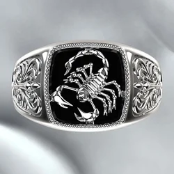 Viking Nordic Mythology Giant Wolf Men Ring Defense Totem Wolf Fashion Hip Hop Rock Unisex Finger Ring Punk Gifts