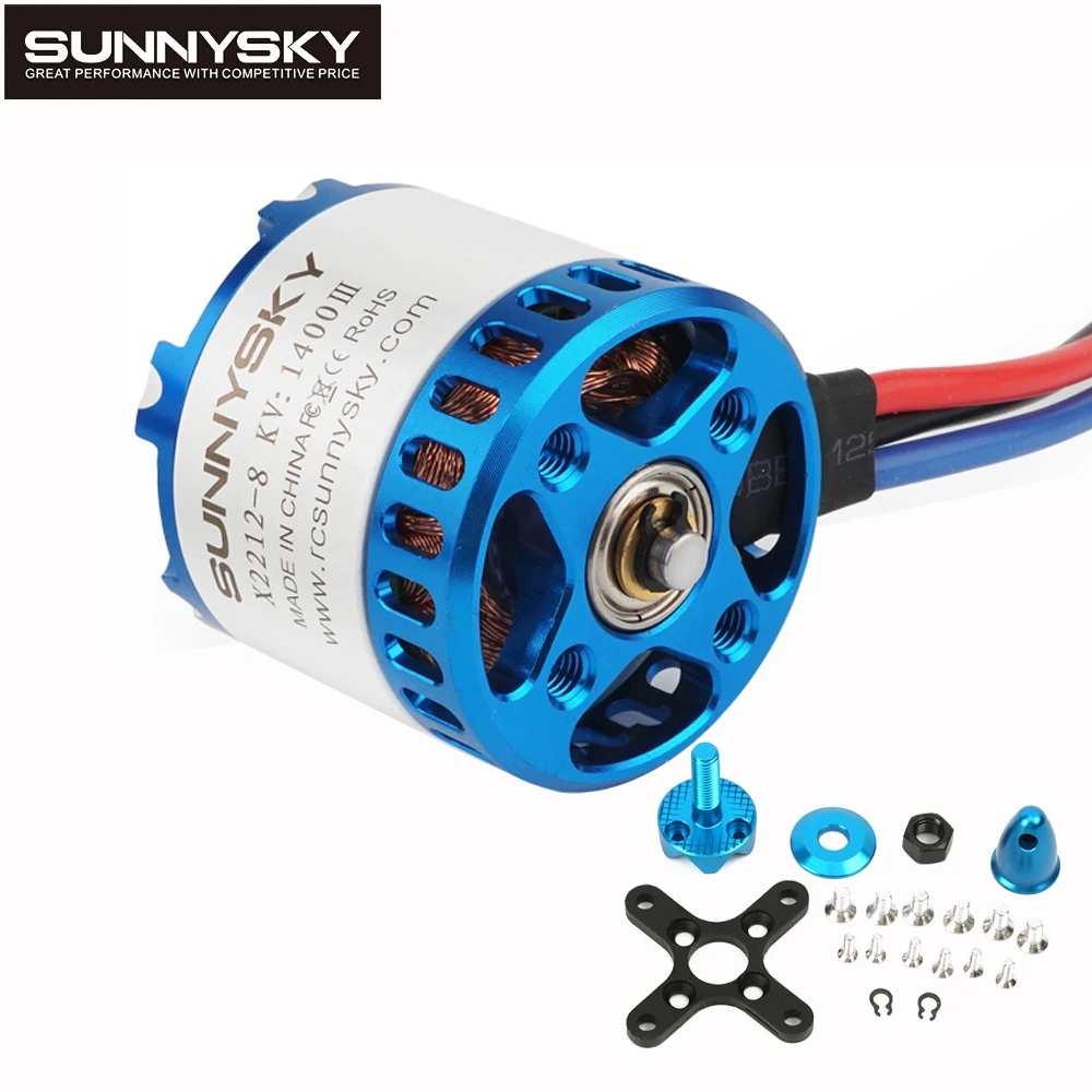 Sunnysky X2212III 980KV KV1250 KV1400 3-4S Brushless Motor For RC Multi-rotor Aircraft Aerobatic Quadcopter Training Airplane