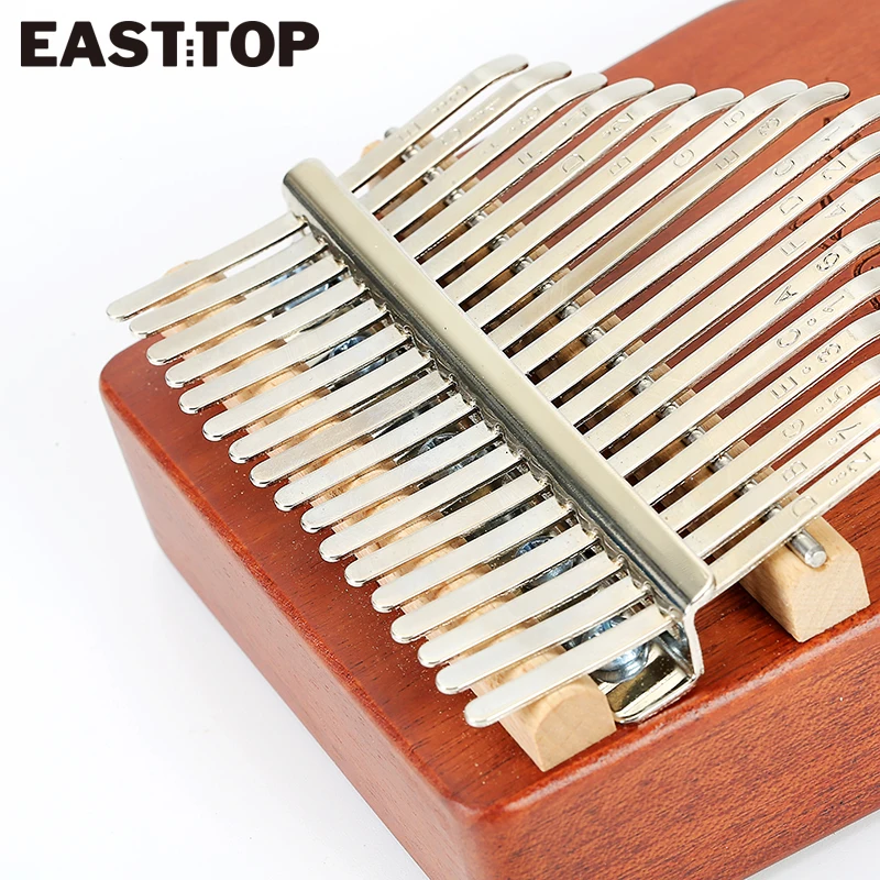 EASTTOP  EK17-C 17 Key Kalimba Thumb Piano Mahogany Musical Instrument Beginner With Accessory Instructions Tuning Hammer