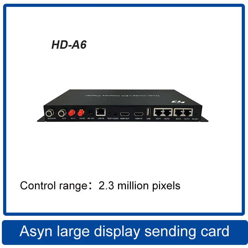 HDA4/HD-A5/HD-A6 asynchronous dual-mode four-in-one playback box ,Full color Asynchronous & SynchronousLED controller