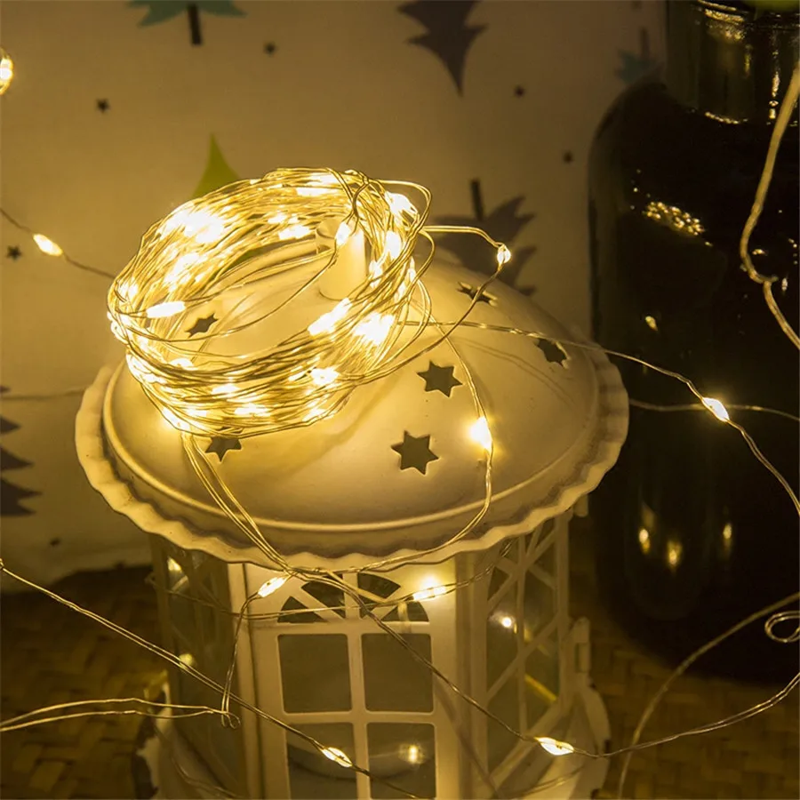 2/5/10M USB Powered Copper Wire LED String Fairy Light LED Decoration Light For Christmas Wedding Party Holiday Garland
