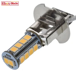 1/2 Pcs H3 LED Bulb Warm White PK22S 2835 18SMD Flashlight Searchlight Replace Headlight Lamp For Roor Vec198 Torch Lighting 6V