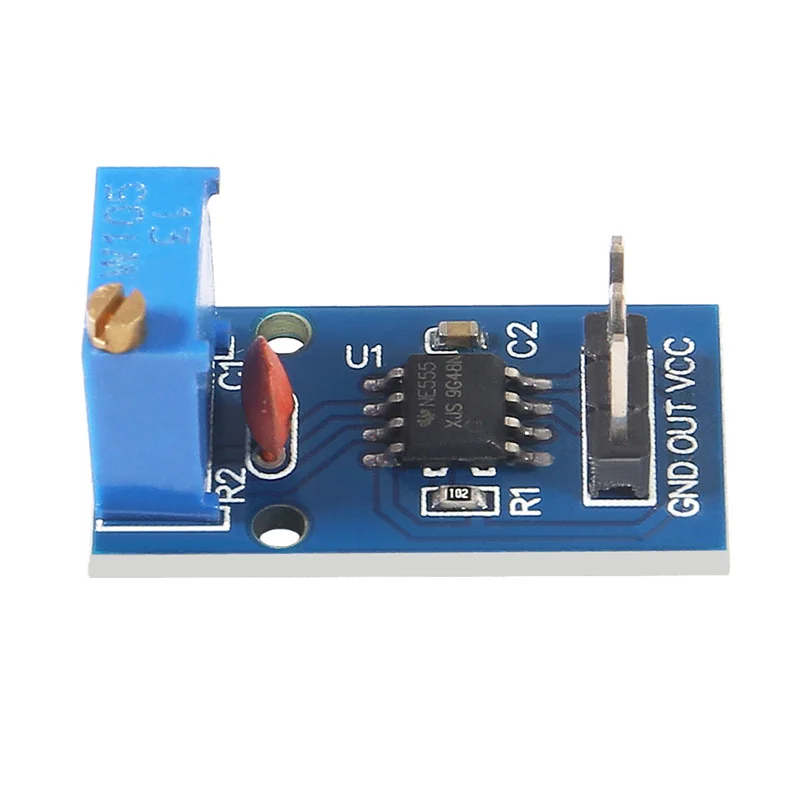 10Pcs DC 5V 12V NE555 Adjustable Resistance Frequency Pulse Generator Module Single Channel Output Generators for Arduino