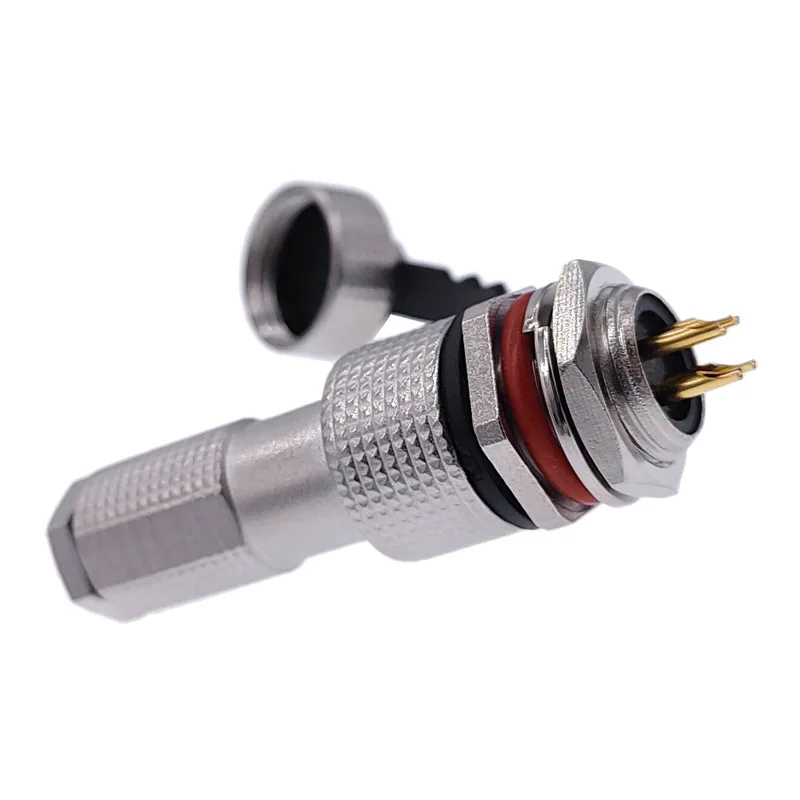 12G metal connector GX12 copper contact IP68 2pin3pin4pin5pin6pin7pin plug & socket waterproof G12 connectors