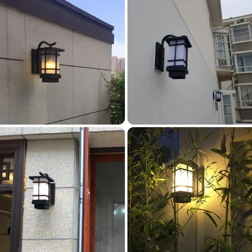 

Factory Outlet lHeight Quality Outdoors Wall Lamp Porch LED Light Garden Light Antique Courtyard Wall Lamp Waterproof Home Use