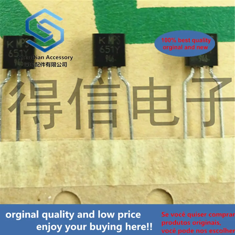 30pcs 100% orginal new MPS651 651 EPITAXIAL PLANAR NPN TRANSISTOR To-92  real photo