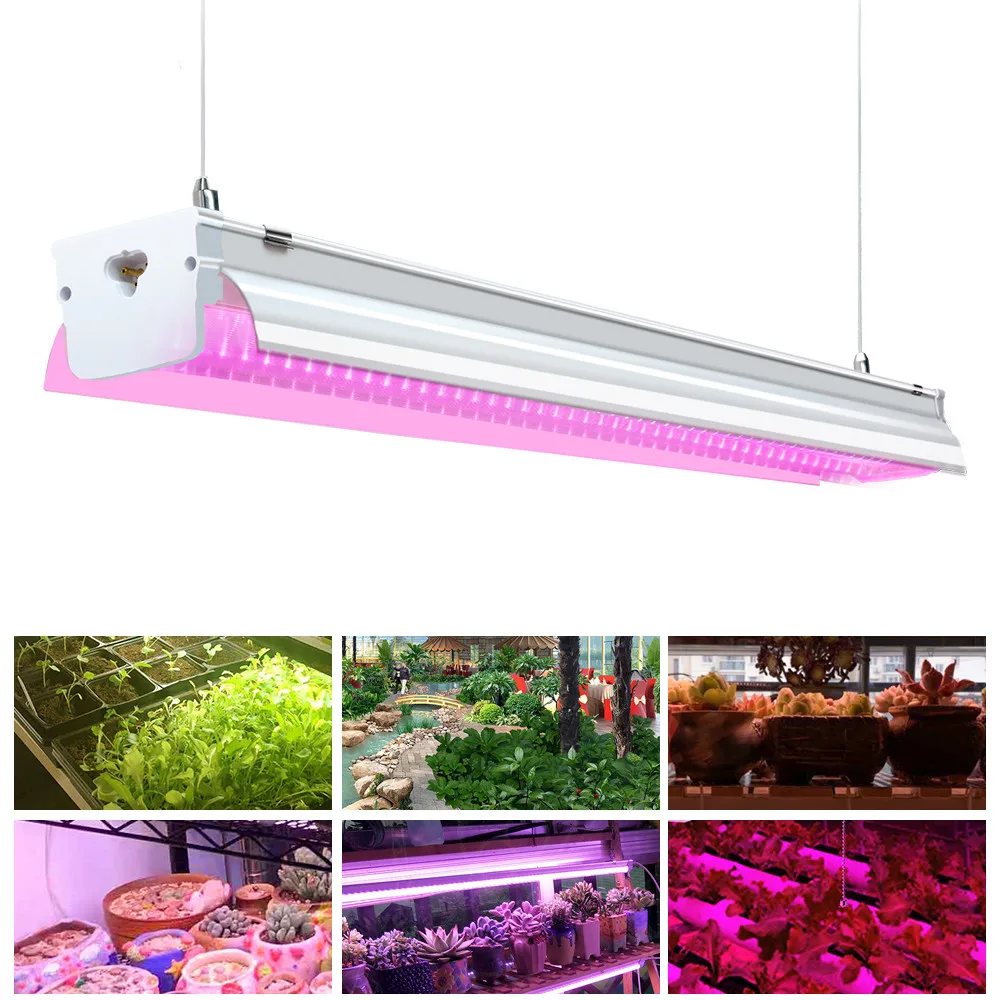 

Led Grow Light Tube Full Spectrum Phyto Lamp 32W 64W Indoor Hydroponic Systems Grow Tent AC85-265V Flower Seedling Plant Light