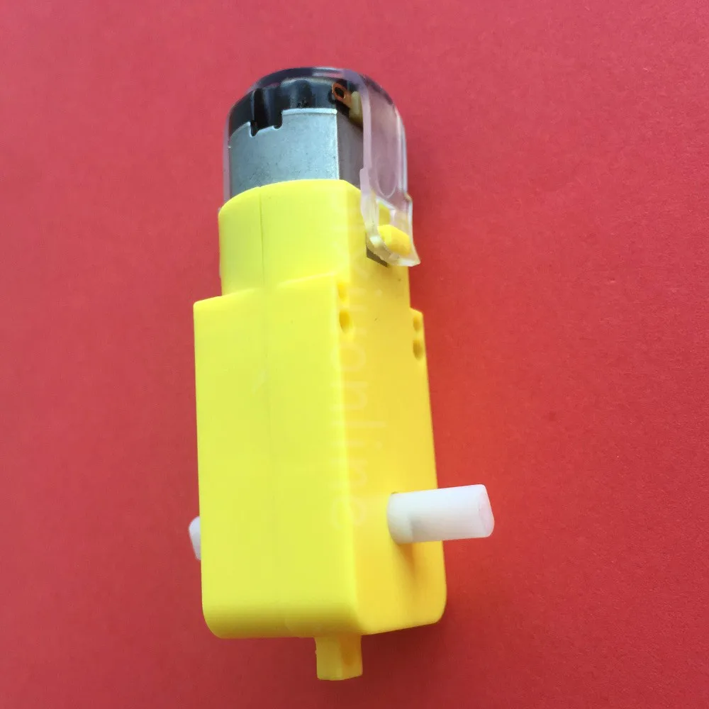 DC 3-6V 100RPM Mini Electric Reduction Plastic DC Gear Motor Biaxial Output DIY Car Robot Engine Toys Parts K247 Drop Shipping