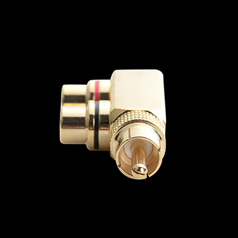 Plated AV Audio Splitter Plug RCA Adapter 1 Male To 2 Female F Connector