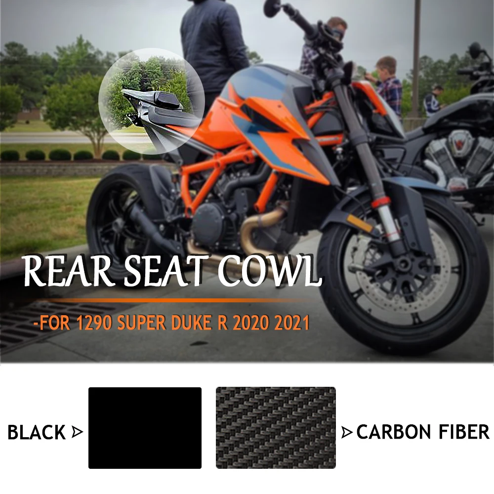 NEW Motorcycle Accessories Black and Carbon fiber Rear Passenger Pillion Seat Cover Fairing Cowl For 1290 Super Duke R 2020 2021