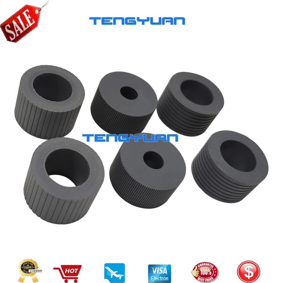 1X PA03575-K011 PA03575-K012 PA03575-K013 Pick Roller Set Brake Roller Separator Roller Tire Rubber for Fujitsu fi-6400 fi-6800