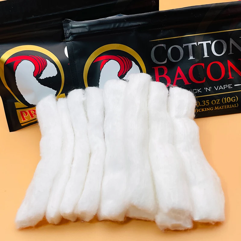 DSX хлопок бекон Vape хлопок органический хлопок для электронных сигарет восстанавливаемый RDA RBA DIY распылитель нагревательный провод