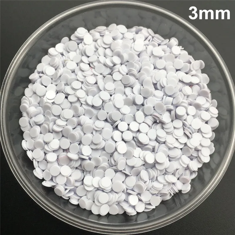 20g 1mm 2mm 3mm 4mm White n Black Dot PVC Sequins Glitter Paillettes for Nail Art manicure/sewing/wedding decoration confetti