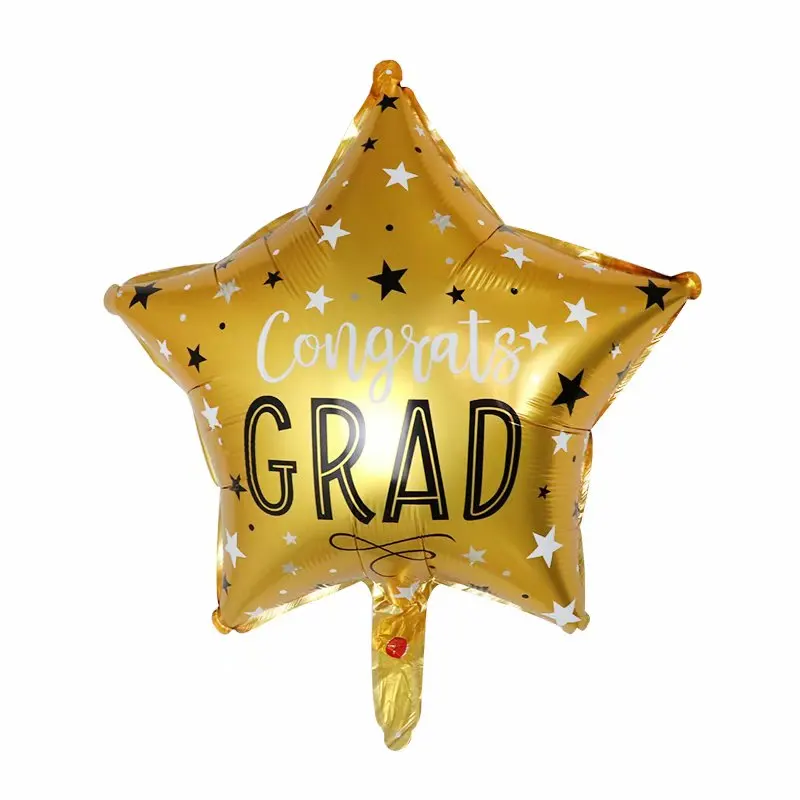 10pcs 18inch CongratsGrad Helium Balloons Back To School Graduation Foil Balloon Birthday Party Decoration Globos Supplies