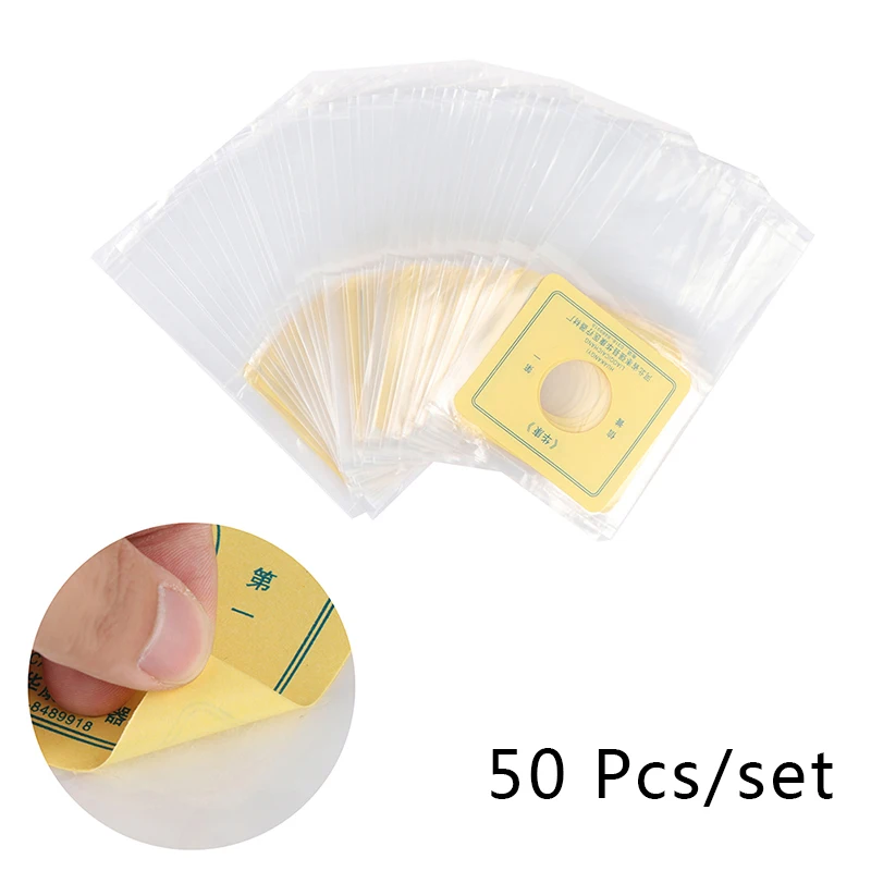 New 50pcs/lot 3/4/5/6cm Economical Drain valve Colostomy Bags for Adults; One-piece system Ostomy Pouch