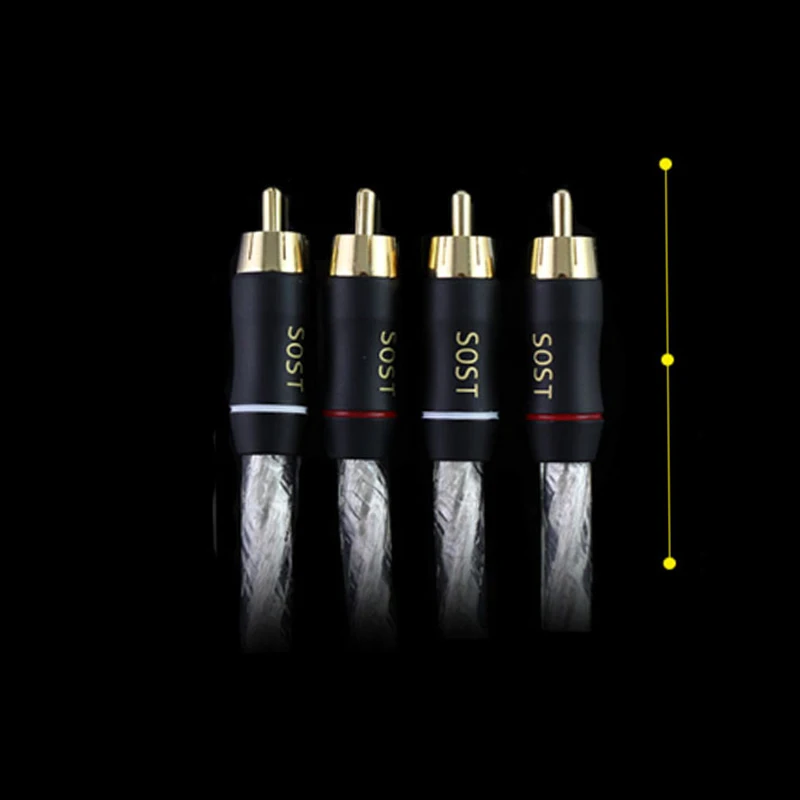 Paar HIFI Stereo RCA-kabel Krachtige Premium Hi-Fi Audio 2rca naar 2rca Interconnect-kabel