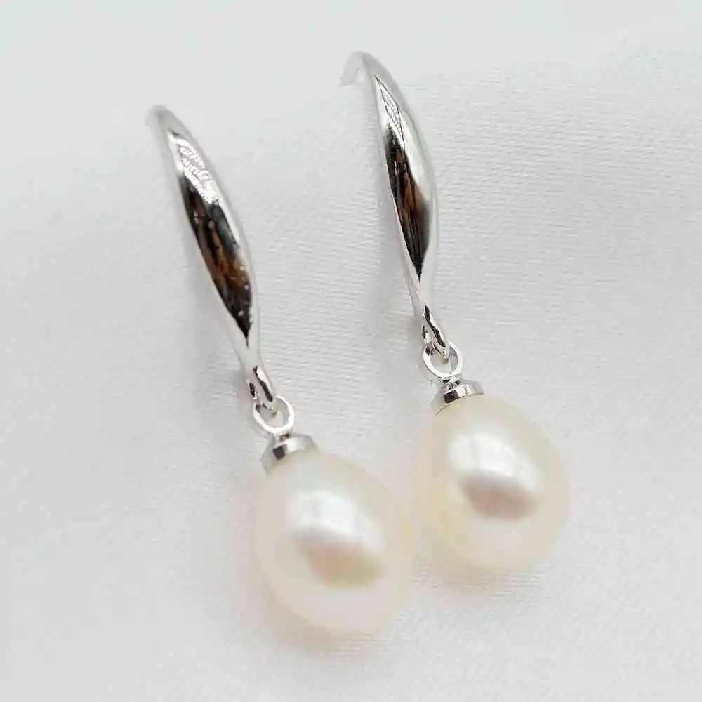 

Pearl Earrings Natural Freshwater Pearl Ladies Sterling Silver Earrings Drop Shaped Pearl Drop Earrings Girls Gifts Ladies Earri