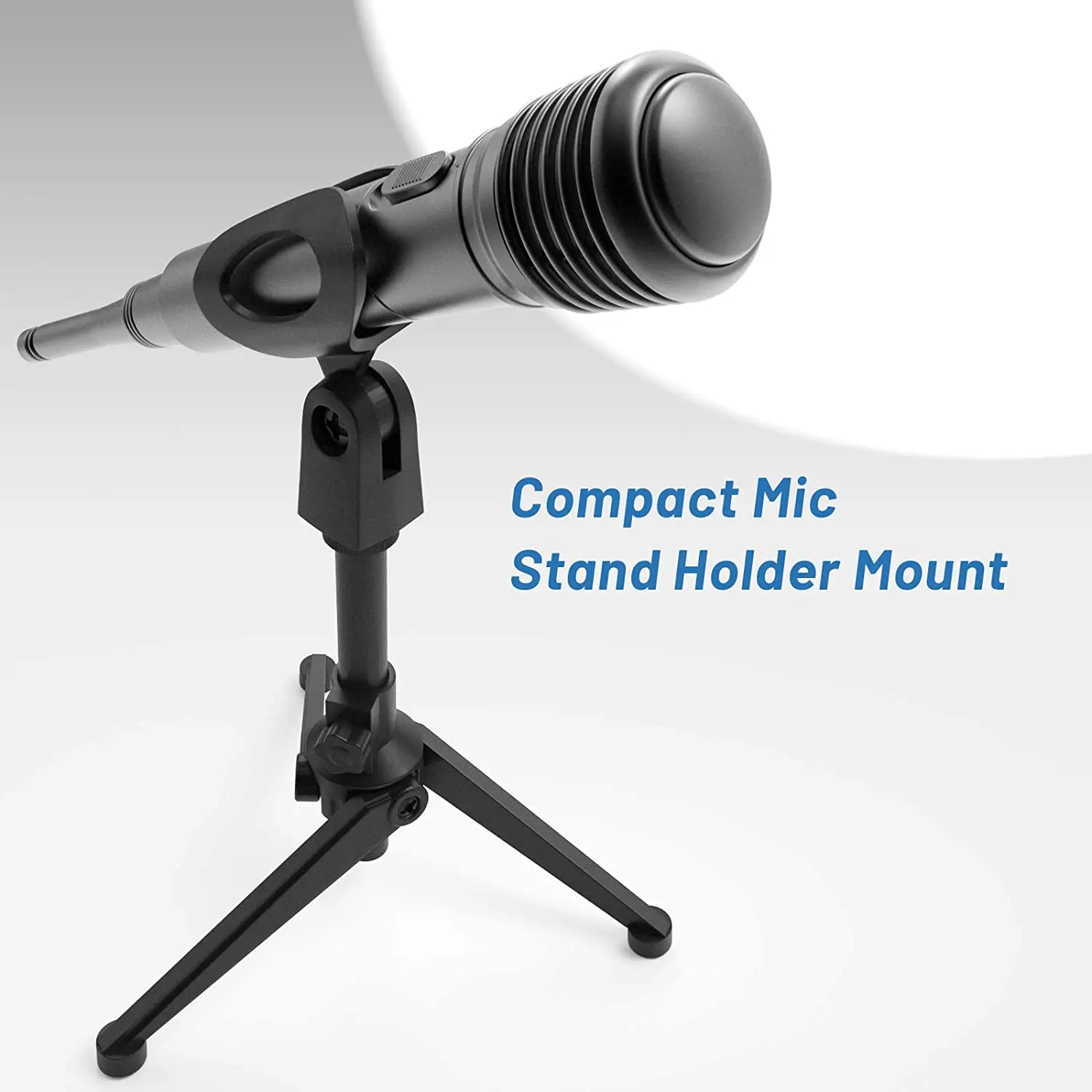 حامل ميكروفون ثلاثي القوائم سطح المكتب ، حامل طاولة الميكروفون المحمولة ، حامل ميكروفون سطح المكتب قابل للتعديل العالمي ، مكتب خفيف الوزن للغاية