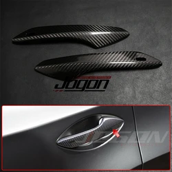 Real Carbon Exterior Window Triangle Rear Mirror Cover Door Handle Gas Oil Trim For Lexus RC200t 300 350 RC F Sport 2015-2019
