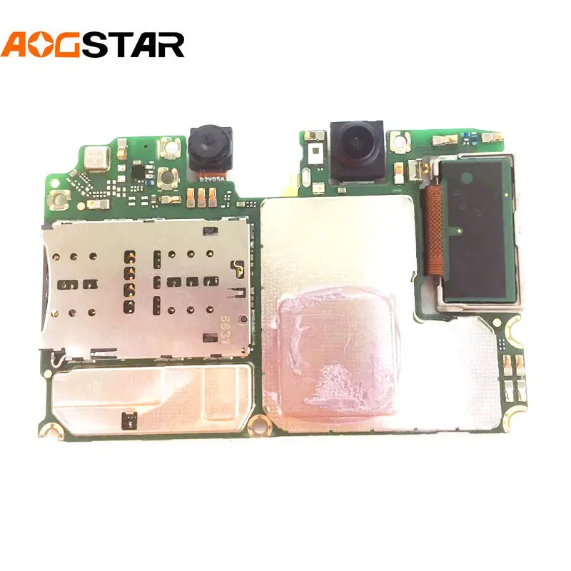 Aogstarl Mainboard For Huawei Nova3 Nova 3 PAR-AL00 PAR-LX9 Motherboard Unlocked With Chips Circuits Flex Cable