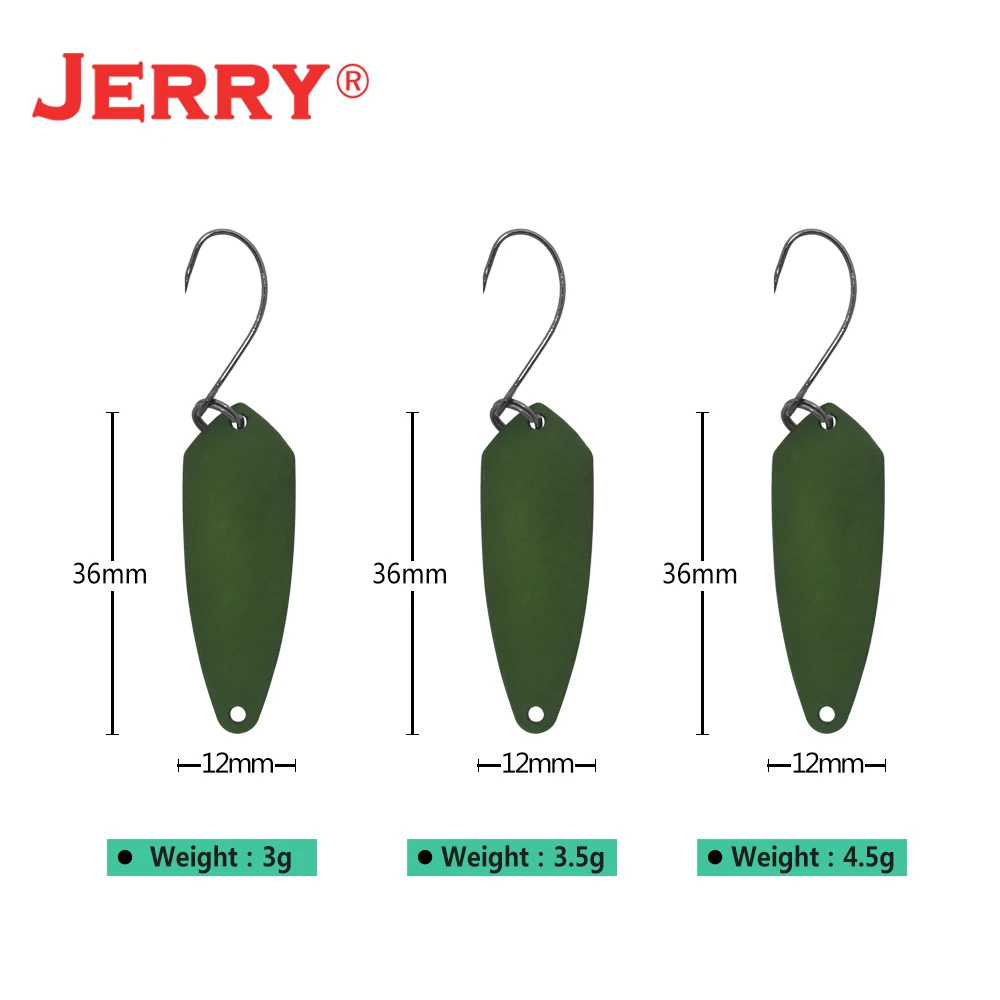 Jerry Aquila Micro Fishing Spoons Lake UV Color Area Trout Chub Perch Metal Lures Bait Spinner Glitter Pesca