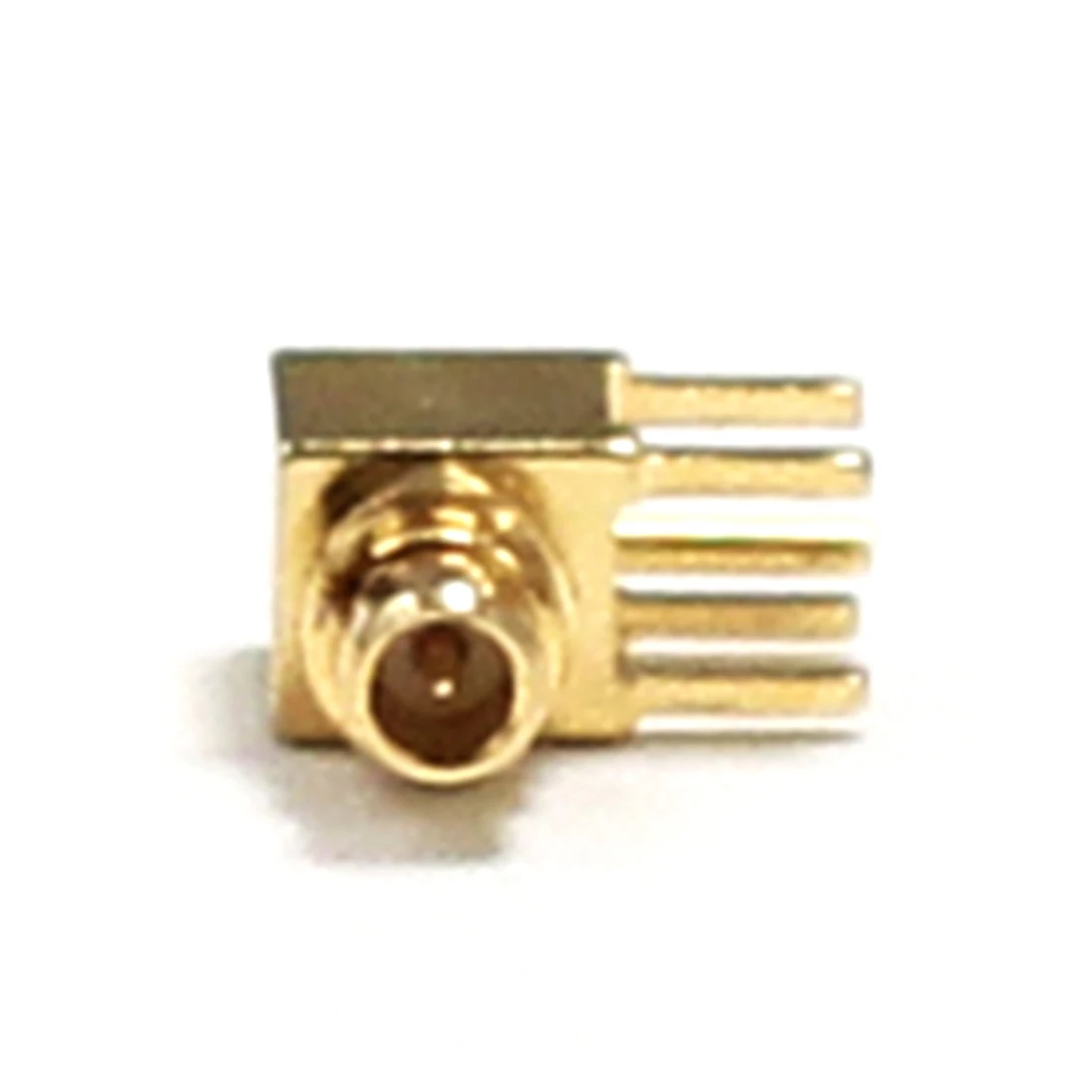 MMCX Plug Male RF CoaX Connector Right Angle Type 90-Degree PCB Mount Goldplated PCB Terminal NEW